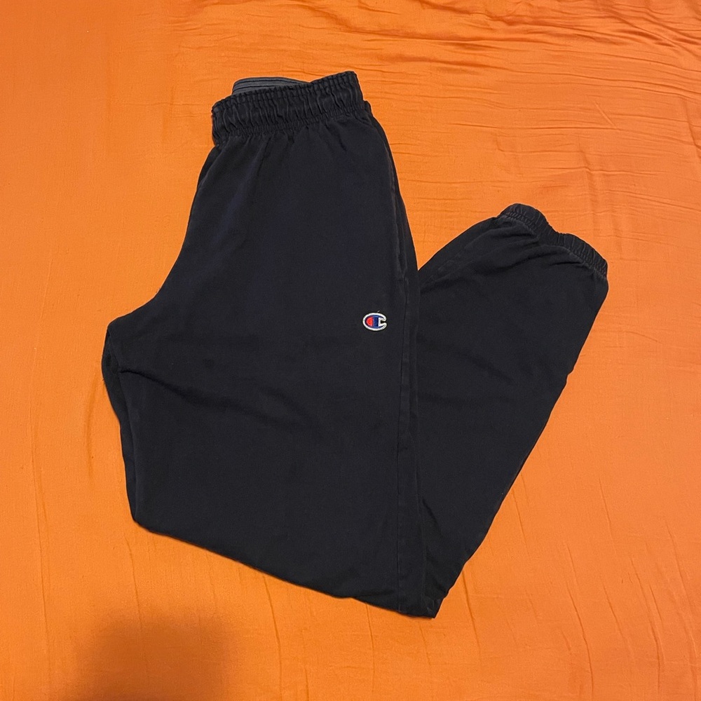 Navy blue champion sweat pants